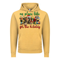 Vintage Mustard no place like for the holiday Vintage Hoodie - MaliasSmallBusiness