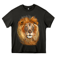 Asphalt Lion Head Heavy Core Tee - LillyAllenDesigns