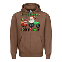 Chestnut nothing runs like a reindeer Zipper Hoodie - CowGirlArtShop