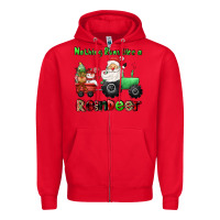 Red nothing runs like a reindeer Zipper Hoodie - CowGirlArtShop