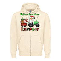 Sandshell nothing runs like a reindeer Zipper Hoodie - CowGirlArtShop