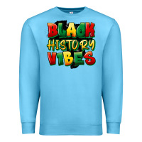 Ocean Blue black history vibes Premium Sweatshirt - FaDigitalArtStudio