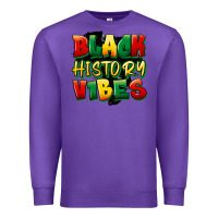 Purple black history vibes Premium Sweatshirt - FaDigitalArtStudio