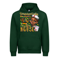 Forest Green unapologetically pretty black educated nurse Urban Hoodie - CowhideDigitalArt