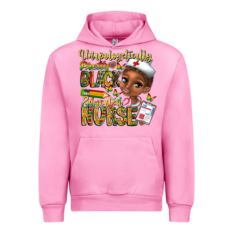 Unapologetically Pretty Black Educated Nurse Urban Hoodie by CowhideDigitalArt | Teevron