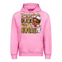 Fuchsia Pink unapologetically pretty black educated nurse Urban Hoodie - CowhideDigitalArt