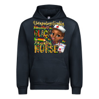 Navy unapologetically pretty black educated nurse Urban Hoodie - CowhideDigitalArt
