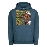 Pigment Midnight Navy unapologetically pretty black educated nurse Urban Hoodie - CowhideDigitalArt