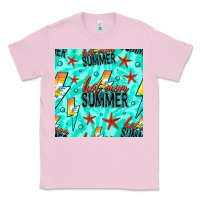 Bubblegum Pink Hot Mom Summer Digital Paper Classic Tee - BundleAndBundleShop