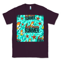 Plum Hot Mom Summer Digital Paper Classic Tee - BundleAndBundleShop