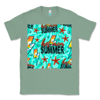 Sage Hot Mom Summer Digital Paper Classic Tee - BundleAndBundleShop
