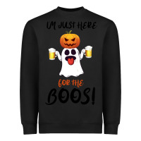 Black I'm Just Here For The Boos Heavyweight Sweatshirt - Bettercallsaul