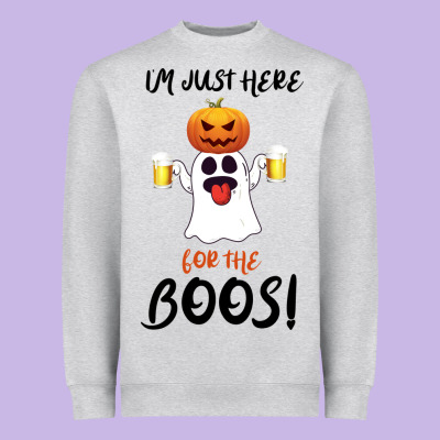 I'm Just Here For The Boos Heavyweight Sweatshirt Designed By Bettercallsaul