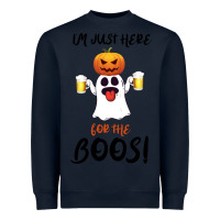 Navy I'm Just Here For The Boos Heavyweight Sweatshirt - Bettercallsaul