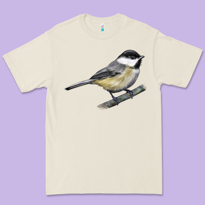 Black Capped Chickadee Premium Tee Designed By Lillyallendesigns