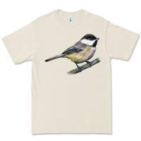 Bone Black Capped Chickadee Premium Tee - LillyAllenDesigns