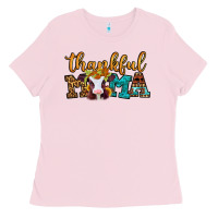 Bubblegum Pink thankful mama baby calf Ladies Tee - Jasminsmagicworld
