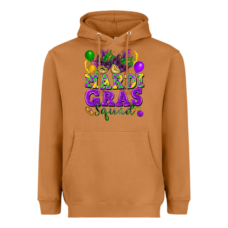 Mardi Gras Squad Heavyweight Hoodie by FaDigitalArtStudio | Teevron