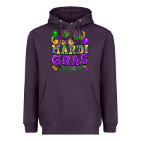 Plum Mardi Gras squad Heavyweight Hoodie - FaDigitalArtStudio