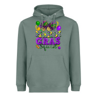 Sage Mardi Gras squad Heavyweight Hoodie - FaDigitalArtStudio