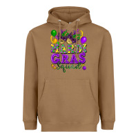 Toasted Coconut Mardi Gras squad Heavyweight Hoodie - FaDigitalArtStudio