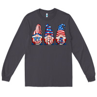 Smoke usa fourth of july gnomes Long Sleeve Tee - RanaPortraitStore