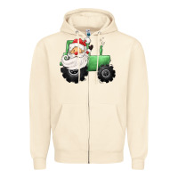 Sandshell santa tractor Zipper Hoodie - CowGirlArtShop