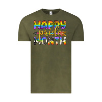Vintage Olive Western Happy Pride Month LGBTQ+ Vintage Tee - BundleAndBundleShop