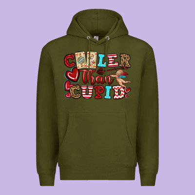 Cooler Than Cupid Premium Hoodie Designed By Oliviacreatesart