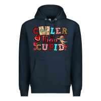 Navy cooler than cupid Premium Hoodie - OliviaCreatesArt