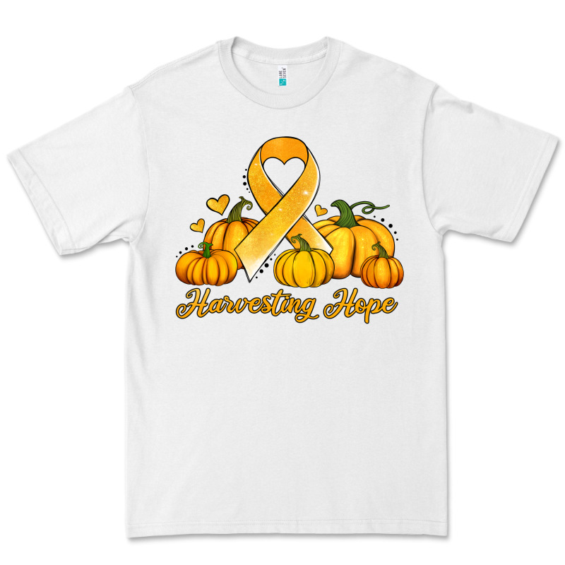 Childhood Cancer Awareness Month Harvesting Hope Premium Tee by Jasminsmagicworld | Teevron