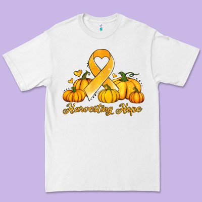Childhood Cancer Awareness Month Harvesting Hope Premium Tee Designed By Jasminsmagicworld