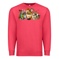 Cardinal Cows And Coffee Premium Sweatshirt - FaDigitalArtStudio