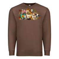 Chestnut Cows And Coffee Premium Sweatshirt - FaDigitalArtStudio