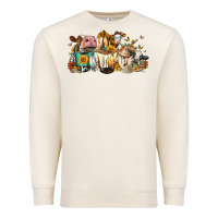 Sandshell Cows And Coffee Premium Sweatshirt - FaDigitalArtStudio