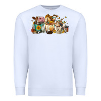 White Cows And Coffee Premium Sweatshirt - FaDigitalArtStudio