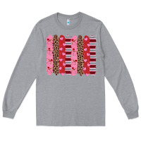 Heather Grey valentine's day brushstrokes Long Sleeve Tee - RanaPortraitStore