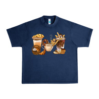Navy Bakery Coffee Cups With Cookie Bbs Urban Heavy Tee - BundleAndBundleShop