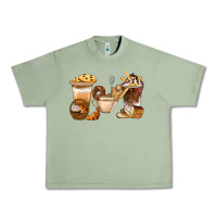 Oil Green Bakery Coffee Cups With Cookie Bbs Urban Heavy Tee - BundleAndBundleShop