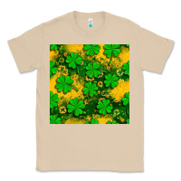 Mushroom St. Patricks clover pattern digital paper Classic Tee - BundleAndBundleShop