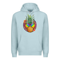 Blue Mist pineapple and glasses Premium Hoodie - JahusDesignShop