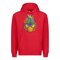 Red pineapple and glasses Premium Hoodie - JahusDesignShop