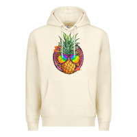Sandshell pineapple and glasses Premium Hoodie - JahusDesignShop