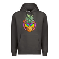 Smoke pineapple and glasses Premium Hoodie - JahusDesignShop
