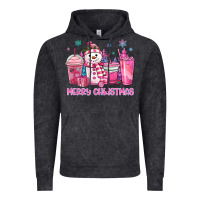 Vintage Black merry christmas snowman coffee cups Vintage Hoodie - MaliasSmallBusiness