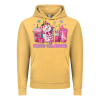 Vintage Mustard merry christmas snowman coffee cups Vintage Hoodie - MaliasSmallBusiness