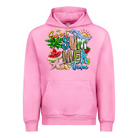 Fuchsia Pink summer time Urban Hoodie - CowhideDigitalArt