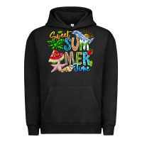 Pigment Black summer time Urban Hoodie - CowhideDigitalArt