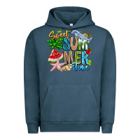 Pigment Midnight Navy summer time Urban Hoodie - CowhideDigitalArt