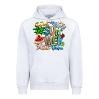 White summer time Urban Hoodie - CowhideDigitalArt